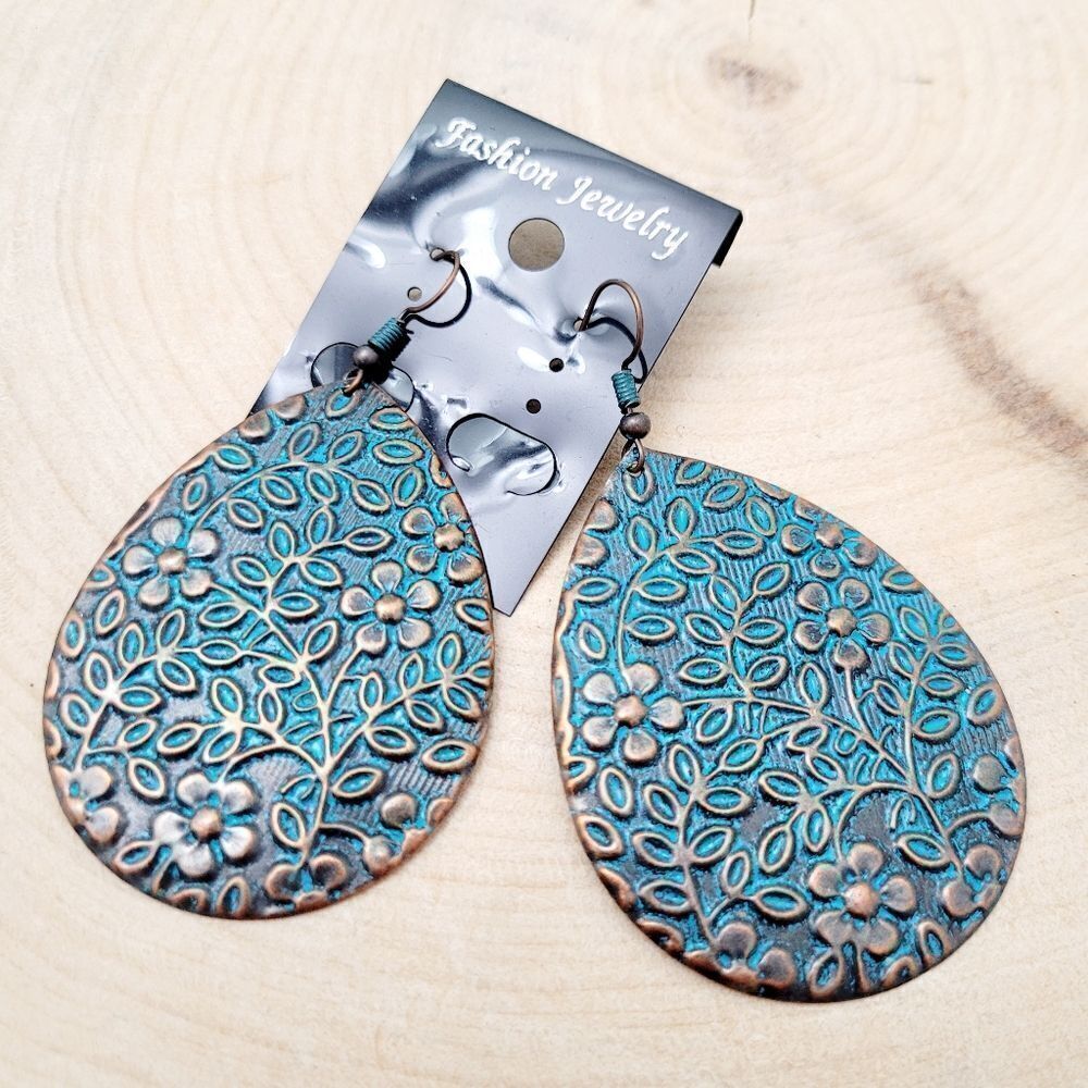2/$20 Brand New Bohemian Turquoise Blue Fashion Earrings #$